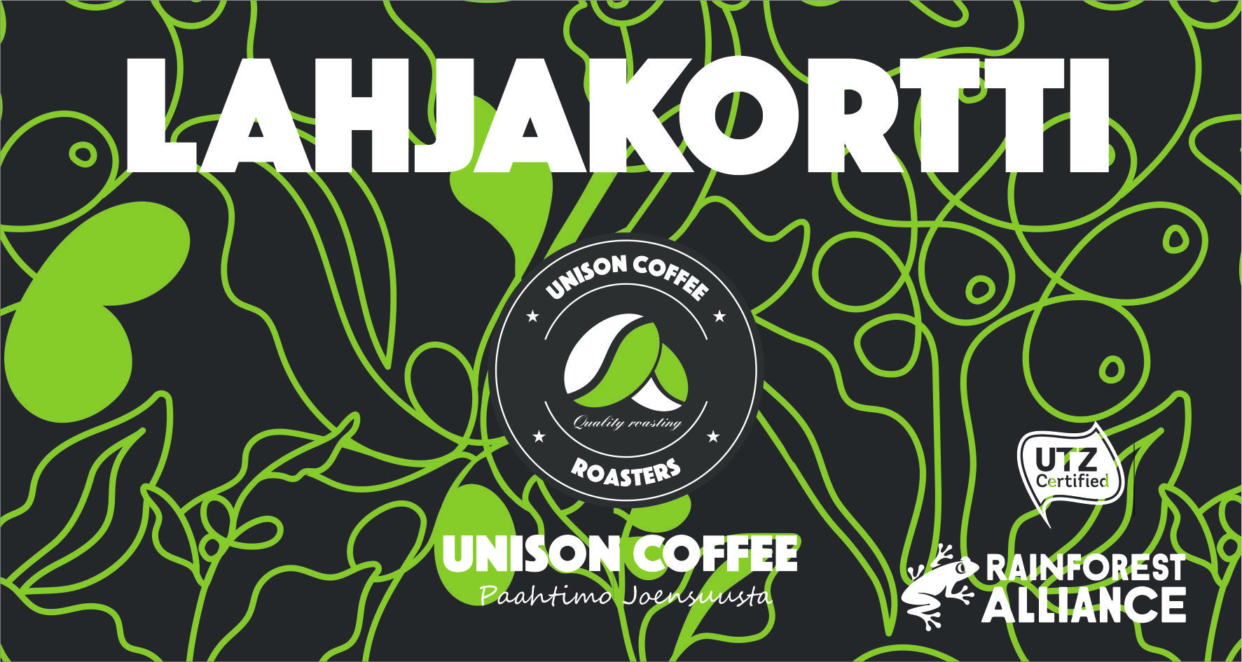 Unison Coffee digilahjakortti