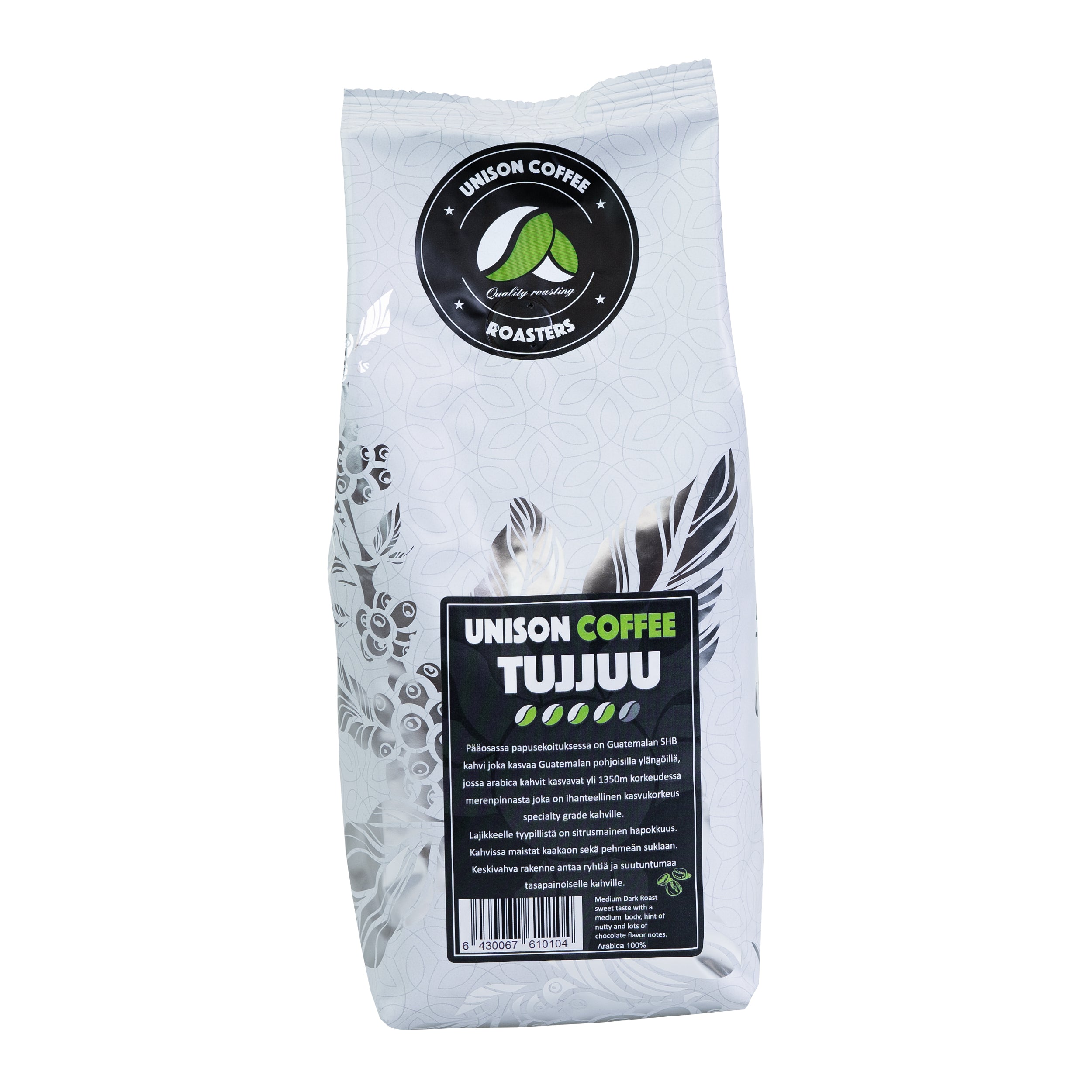 Tujjuu, dark roast coffee beans 500g