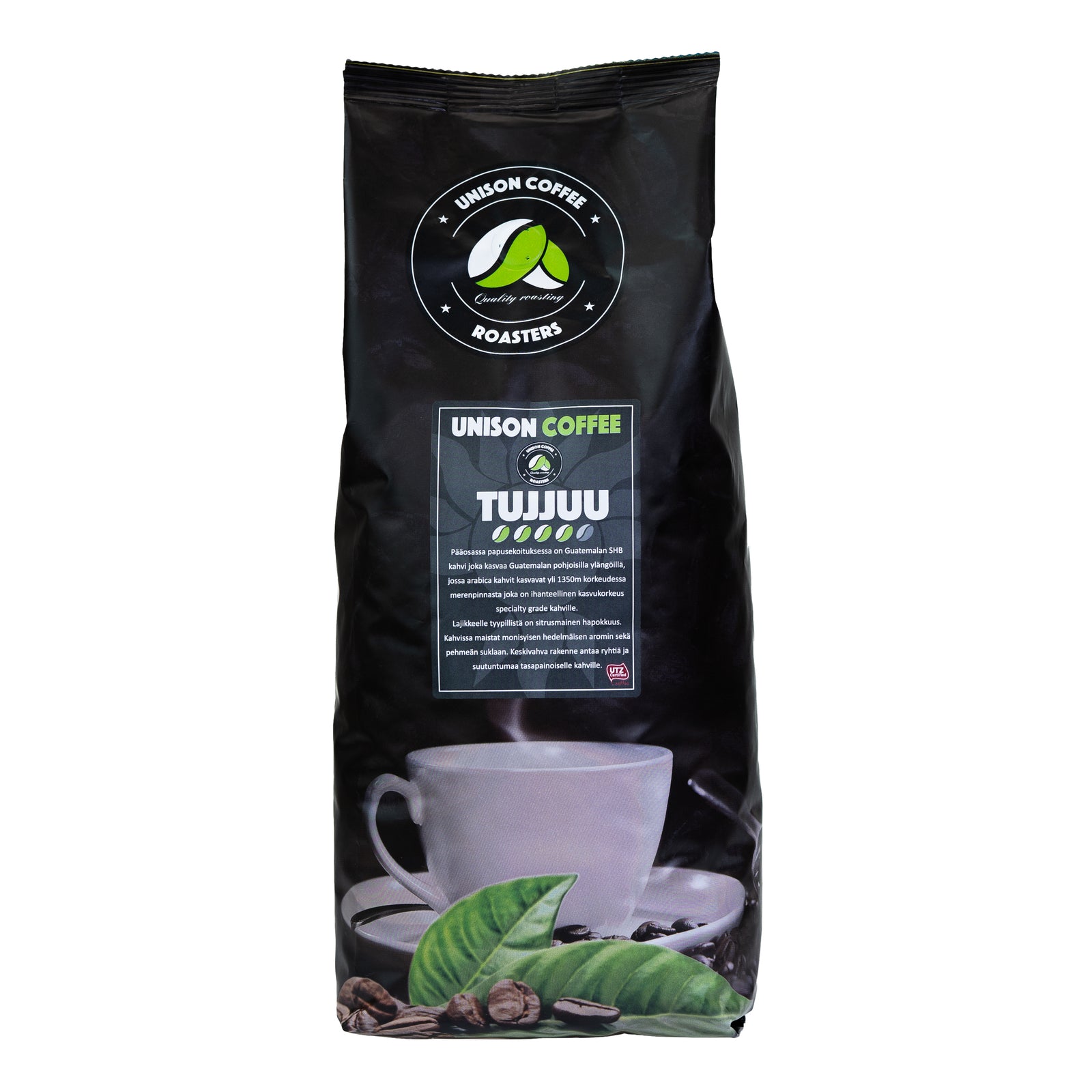 Tujjuu, tummapaahtoinen papukahvi 1000g x 12 kpl